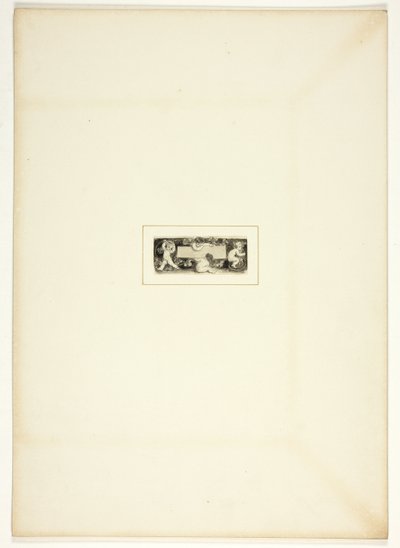 Tanulmány egy tányérhoz a The Triumphs of Temper-ből, az 1796-os Royal Engagements Pocket Book-ban alkotó: Thomas Stothard