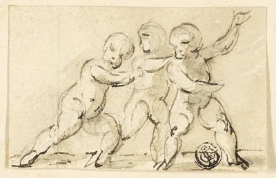 Három Putti a játékban alkotó: Thomas Stothard