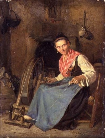 Woman Spinning alkotó: Thomas Stuart Smith