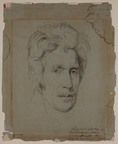 Andrew Jackson, a New Orleans-i csata után, 1815 körül (rajz) alkotó: Thomas Sully