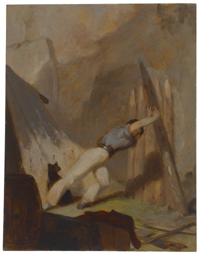Menedékház építése, 1856 körül alkotó: Thomas Sully
