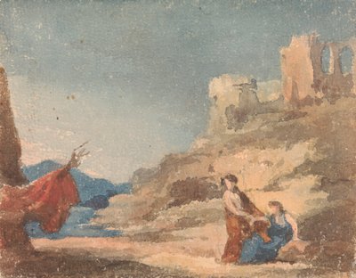 Alakok romok között a dombon alkotó: Thomas Sully