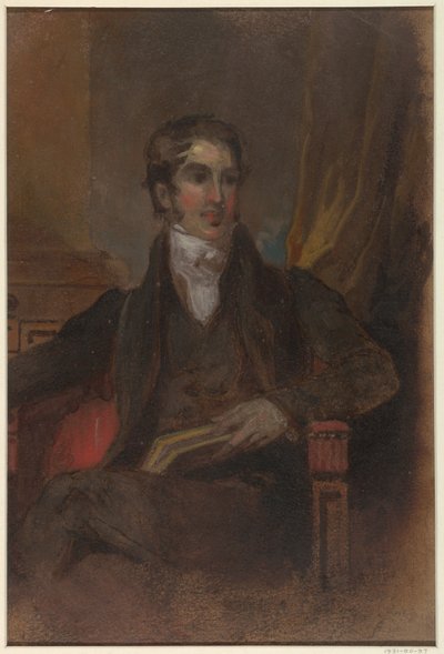 Tanulmány a "James Cornell Biddle portréjához", Szépművészeti Múzeum, Houston, TX alkotó: Thomas Sully