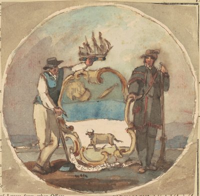 Tanulmány a Delaware állam nagy pecsétjéhez alkotó: Thomas Sully