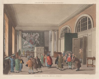 Jövedéki Hivatal, Broad Street, 1810. február 1., 1810. február 1. alkotó: Thomas Sutherland