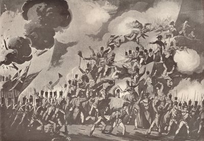 Szent Sebestyén megtámadása, 1813. augusztus 31., 1909 alkotó: Thomas Sutherland