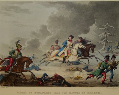 Bonaparte repülése a krasznoi csatából, 1815 alkotó: Thomas Sutherland
