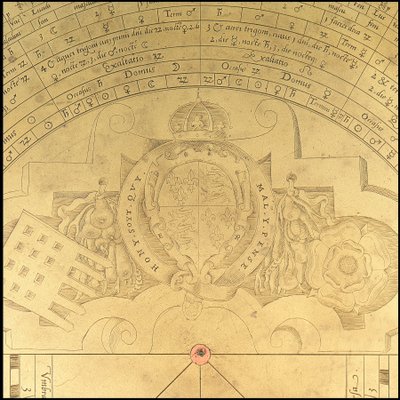 Asztrolábium: részlet előlap, 1552 körül (bronz) alkotó: Thomas & Sutton Henry (c.1624 65) Gemini