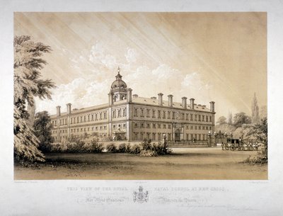 The Royal Naval School at New Cross, Lewisham, London, 1870. alkotó: Thomas Talbot Bury