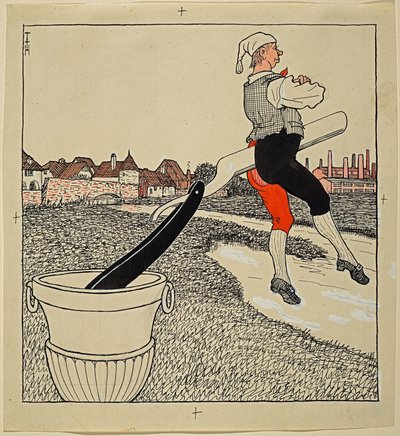 Tiszta szakítás, Simplicissimus XXV/9 alkotó: Thomas Theodor Heine