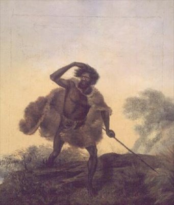 Őslakos lándzsával alkotó: Thomas Tyrwhitt Balcombe