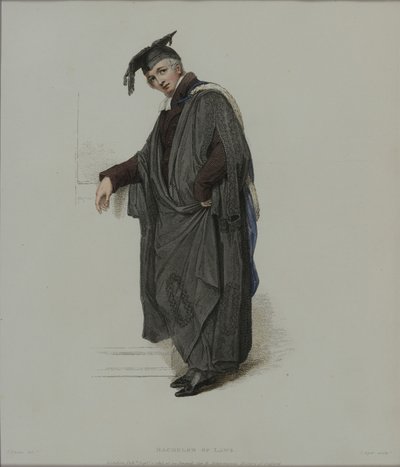 Bachelor of Law, J. Agar metszete, megjelent R. Ackermann 