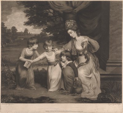 Lady Rushout és gyermekei alkotó: Thomas Watson