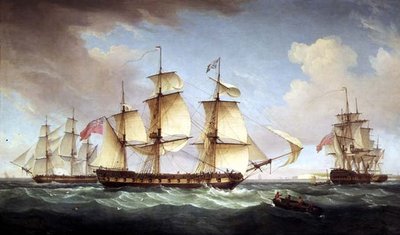 Tengeri táj alkotó: Thomas Whitcombe