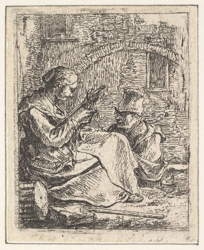 Woman Spinning.n.d. alkotó: Thomas Wijck