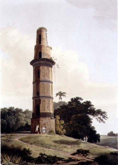 A Minar at Gour, XXIII. tábla alkotó: Thomas und William Daniell