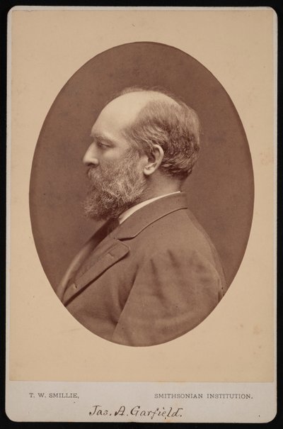 James Abram Garfield portréja 1831-1881, 1880 június. alkotó: Thomas William Smillie