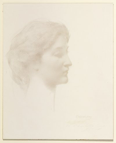 Egy lány feje alkotó: Thomas Wilmer Dewing