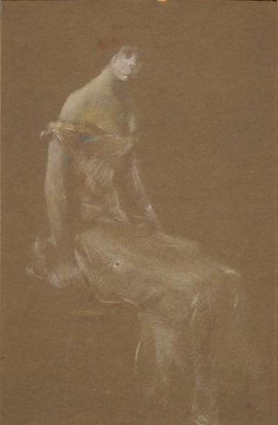 Rózsaszín ruhás hölgy portréja #3 alkotó: Thomas Wilmer Dewing
