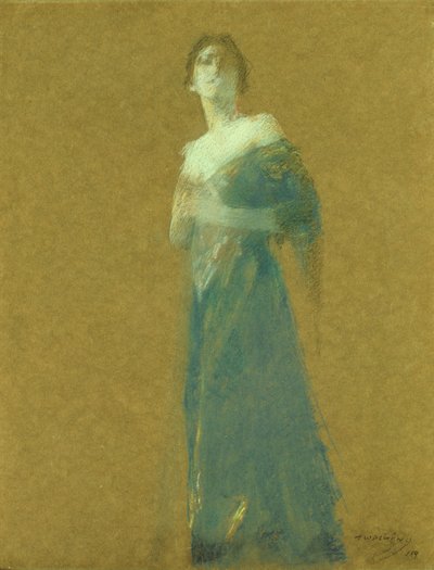 Nő kékben alkotó: Thomas Wilmer Dewing