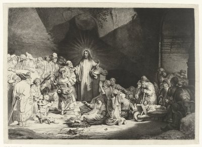 Krisztus prédikálása (A száz gulden nyomat) alkotó: Thomas Worlidge
