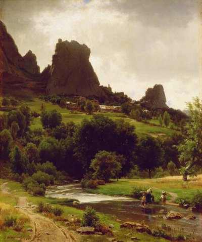 Summer Pastorale (Kallenfels látképe) 1853 (olaj, vászon) alkotó: Thomas Worthington Whittredge