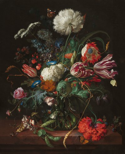 Virágváza, 1660 körül (olaj, vászon) alkotó: Thomas and Heem Jan D. de (1606-84) Bosschaert