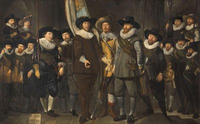 Amszterdam III. kerületének tisztei és más polgárőrei Allaert Cloeck kapitány és Lucas Jacobsz Rotgans hadnagy parancsnoksága alatt alkotó: Thomas de Keyser