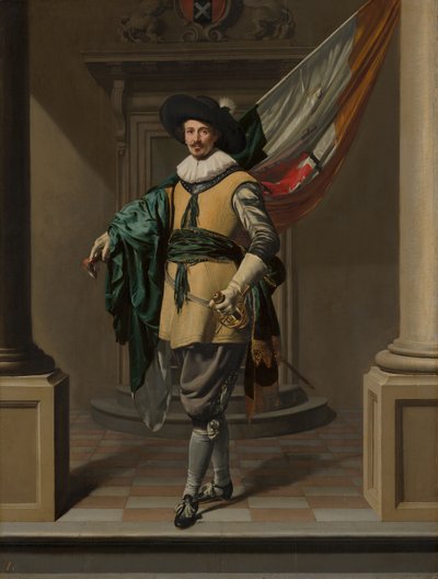 Loef Vredericx zászlós portréja alkotó: Thomas de Keyser