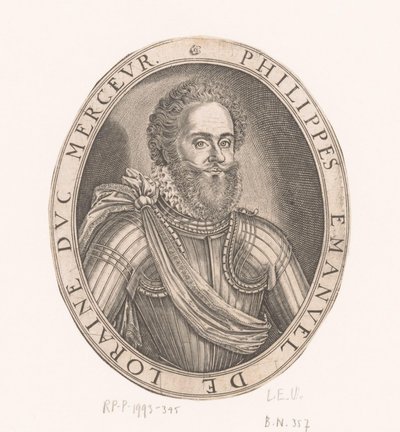Philippe-Emmanuel de Lorraine Mercoeur hercegének portréja alkotó: Thomas de Leu
