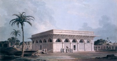 Sixty Fourth Khamba, Nizamuddin, Újdelhi (színes akvatinta) alkotó: Thomas und William Daniell