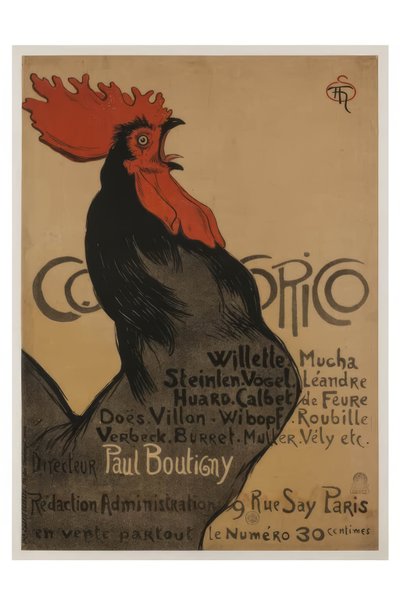 Cocorico alkotó: Théophile-Alexandre Steinlen