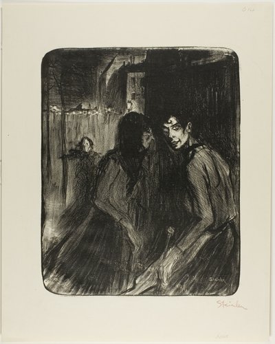 Vitatkozó prostituáltak alkotó: Théophile Alexandre Pierre Steinlen