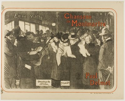 Dalok a Montmartre-ról alkotó: Théophile Alexandre Pierre Steinlen