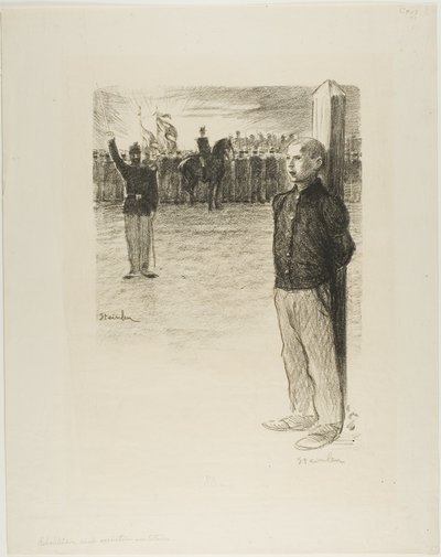 Polgári rehabilitáció és katonai végrehajtás alkotó: Théophile Alexandre Pierre Steinlen