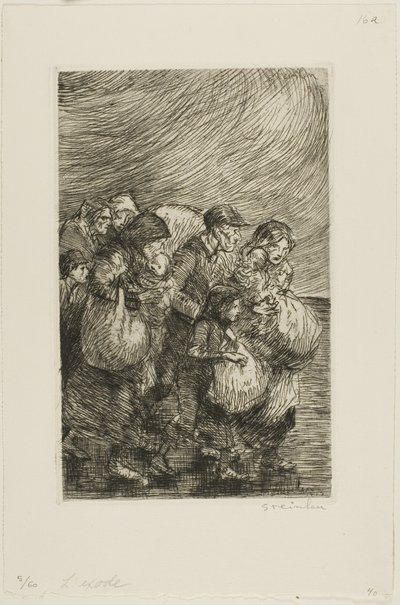 Evakuáltak alkotó: Théophile Alexandre Pierre Steinlen