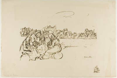 Evakuáltak Verdunból, harmincadik tábla az Actualitésből alkotó: Théophile Alexandre Pierre Steinlen