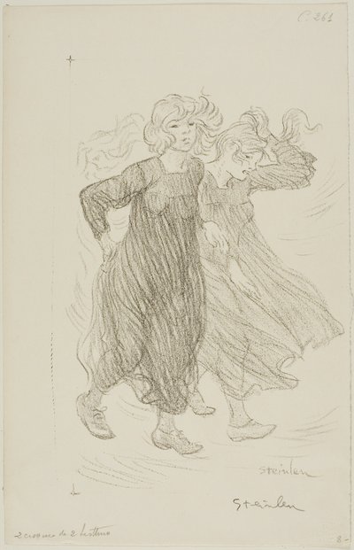 Széllökés alkotó: Théophile Alexandre Pierre Steinlen