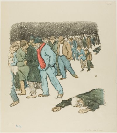 Nyomorúság a hó alatt alkotó: Théophile Alexandre Pierre Steinlen