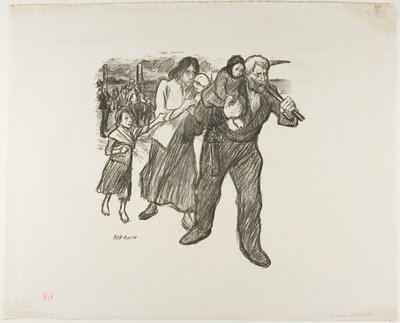 Felháborodás a Pas-de-Calais-ban alkotó: Théophile Alexandre Pierre Steinlen