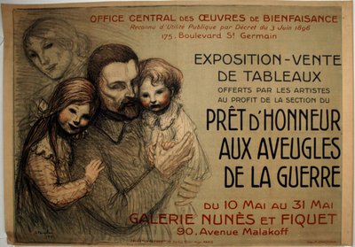 Készen áll a háborús vakok tiszteletére alkotó: Théophile Alexandre Pierre Steinlen