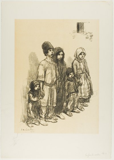 Szerb gyerekek alkotó: Théophile Alexandre Pierre Steinlen