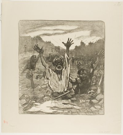 Az utcák kiáltása! alkotó: Théophile Alexandre Pierre Steinlen