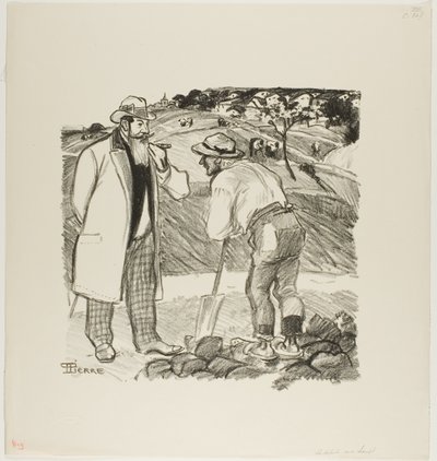 A helyszíni ellenőr alkotó: Théophile Alexandre Pierre Steinlen