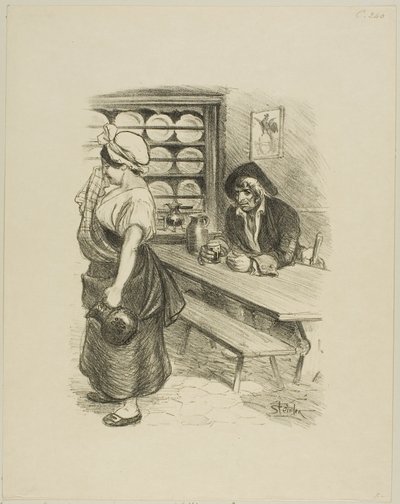 A tengerész visszatérése alkotó: Théophile Alexandre Pierre Steinlen