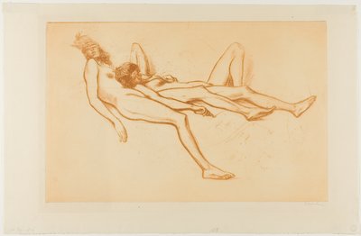 Két meztelen modell alkotó: Théophile Alexandre Pierre Steinlen