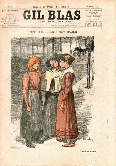 „Gil Blas” borítója alkotó: Théophile Alexandre Steinlen