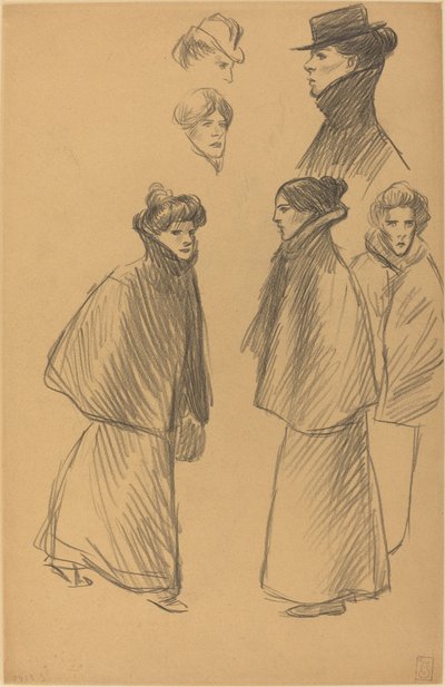 Ábratanulmányok [rekto] alkotó: Théophile Alexandre Steinlen
