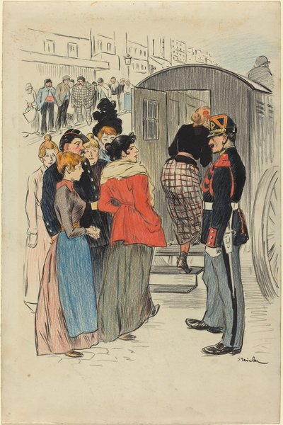 A körkép, 1893. alkotó: Théophile Alexandre Steinlen