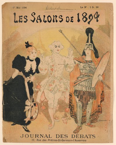 Az 1894-es szalon, a Journal des Débats címlapja alkotó: Théophile Alexandre Steinlen